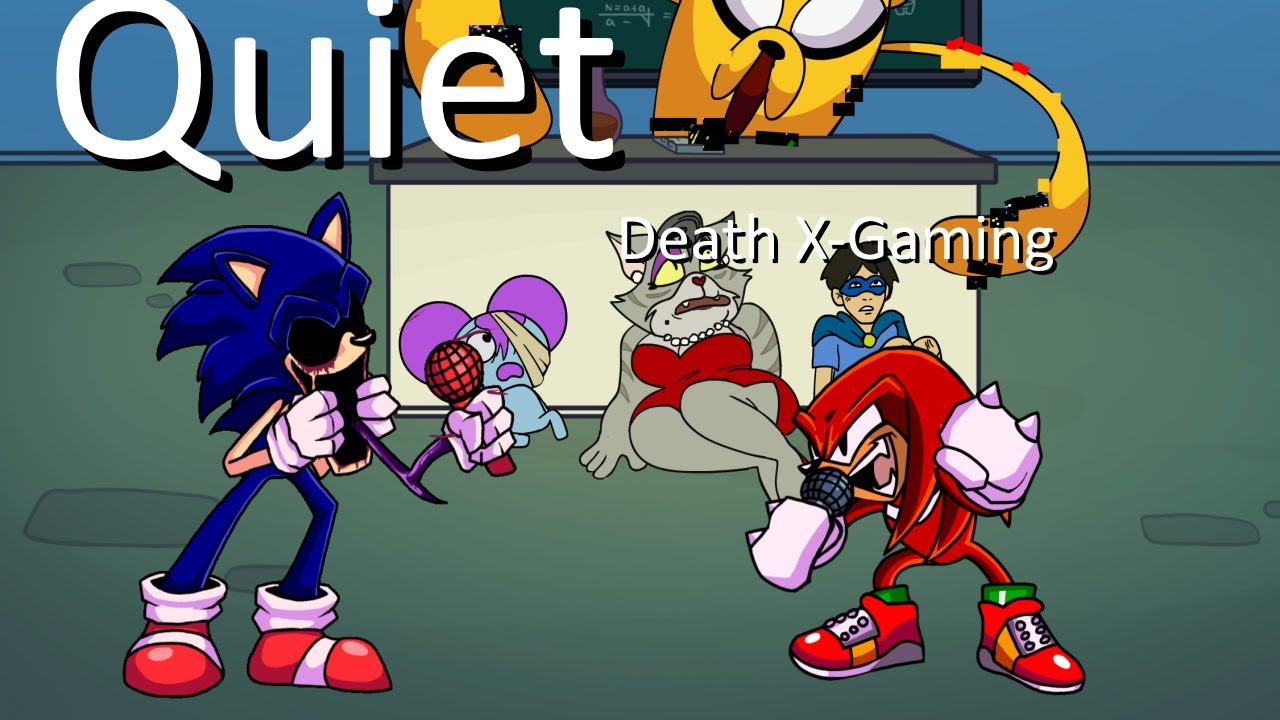 Friday Night Funkin' - Quiet But It's Sonic.EXE Vs Knuckles (My Cover) FNF MODS