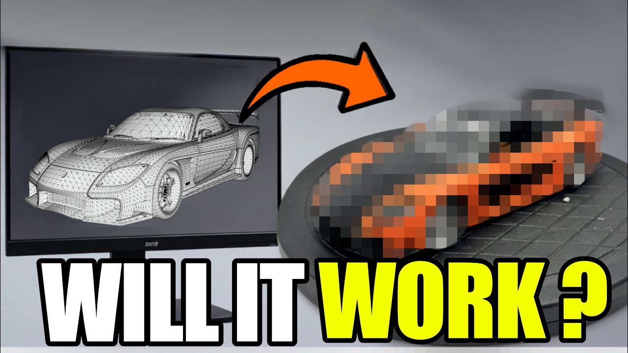 I tried turning this 3D car into REAL LIFE…