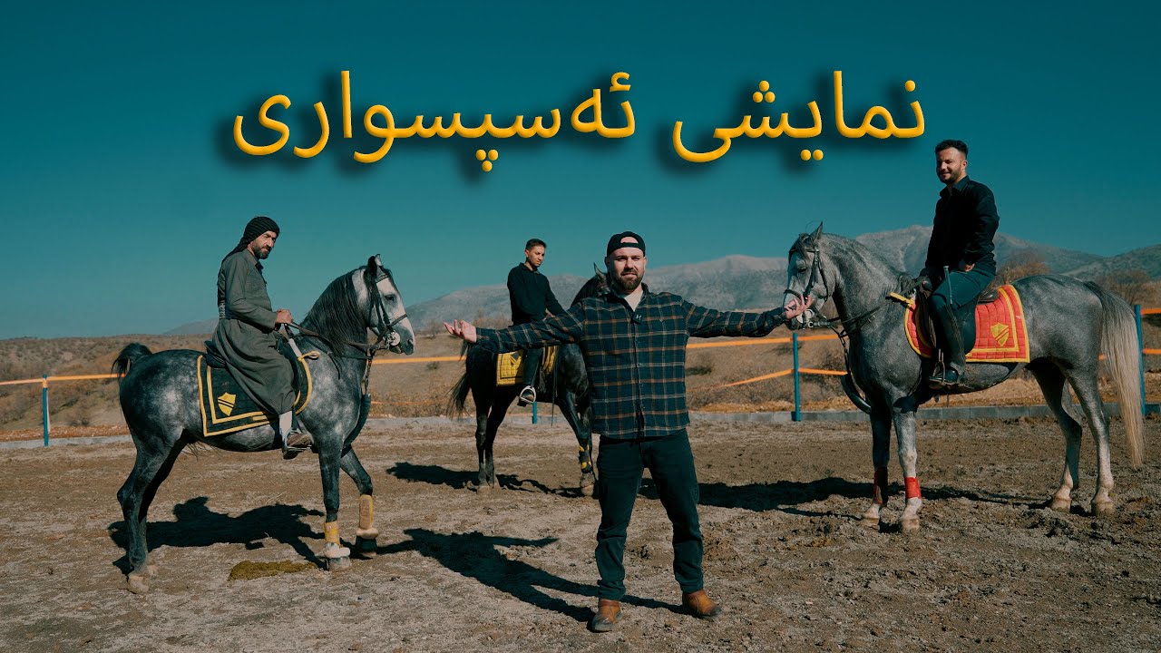 ئامادەکردنی ئەسپ بۆ نمایش ..