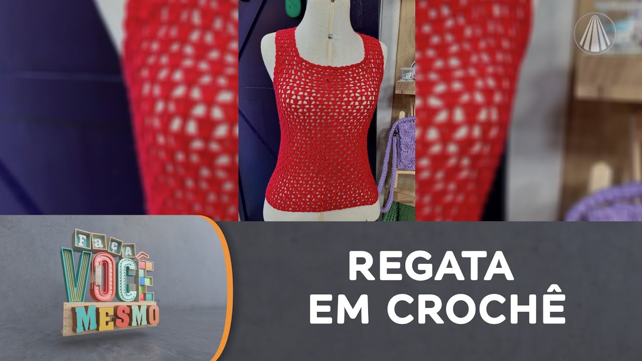 Essa linda Regata de Crochê é para arrasar no verão