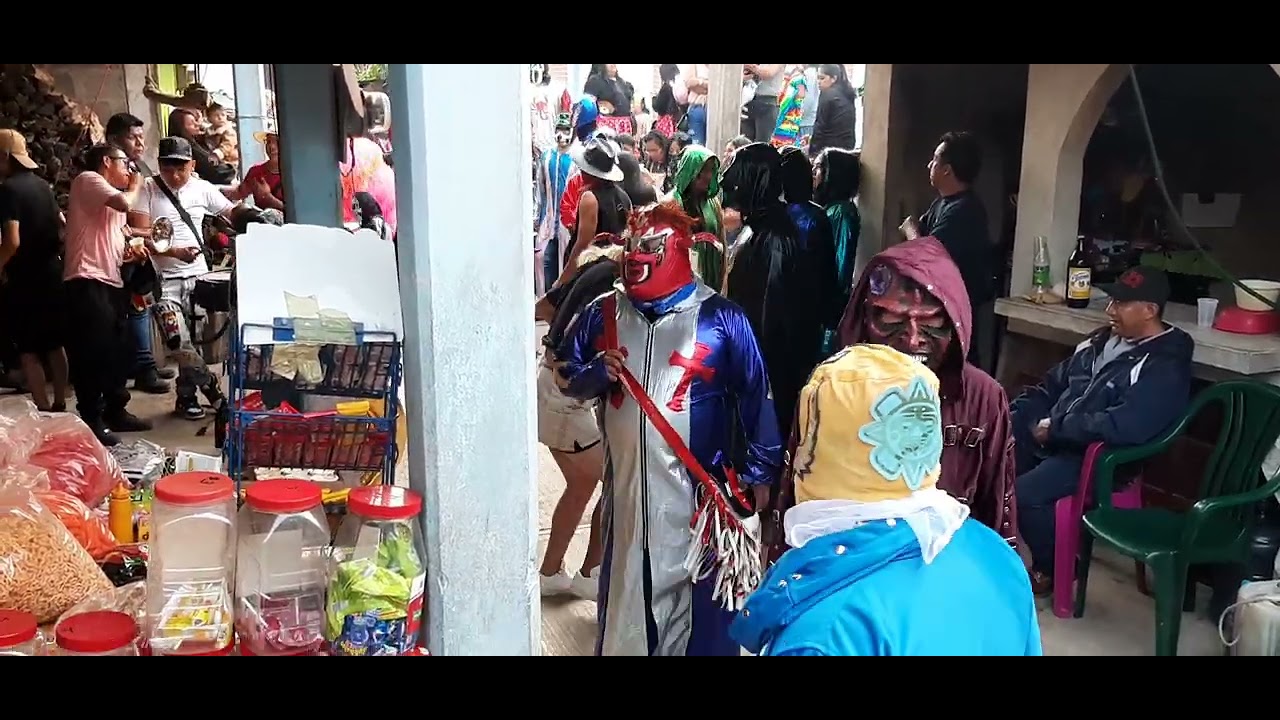 LA ORIGINAL BANDA SEÑOR DE LA SALUD carnaval San Lorenzo Achiotepec 2025 BARRIO AGUABLANCA 👹👺🎺