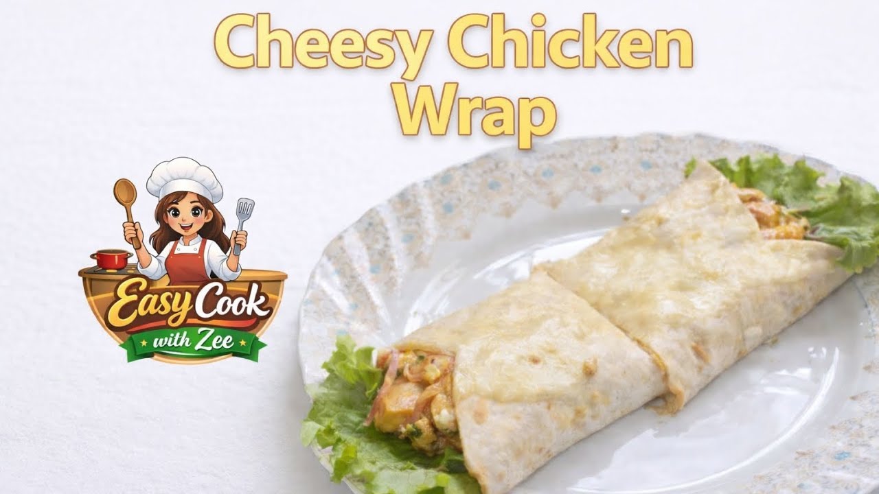 Ramadan Special Cheesy Chicken Wrap | 10 Minute Recipe