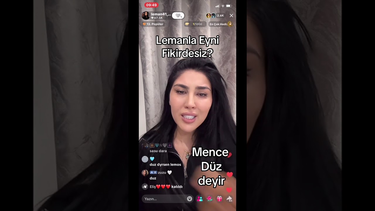 Olara Serf Elemir Qizla Deniz Qiraqinda El Ele Gezmek Canli Yayim Gercekler - Leman TikTok Official