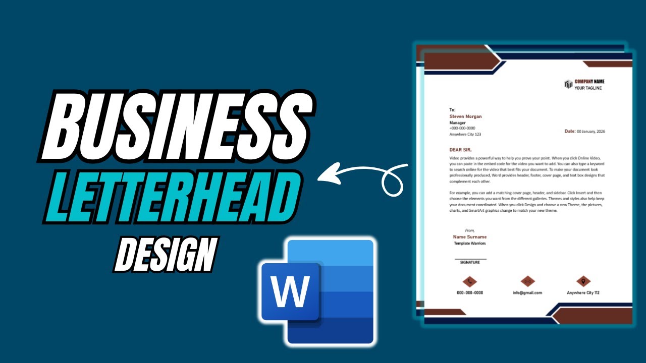 Разработка фирменных бланков в MS Word 2026