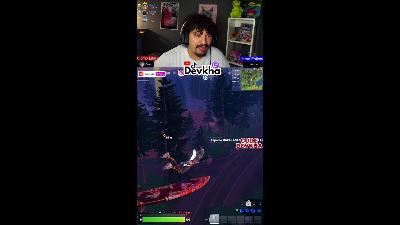 LLEGANDO A UNREAL - Code. Devkha en FORTNITE ⚡#fortnite #shortvideo #clips #gaming #epicgames