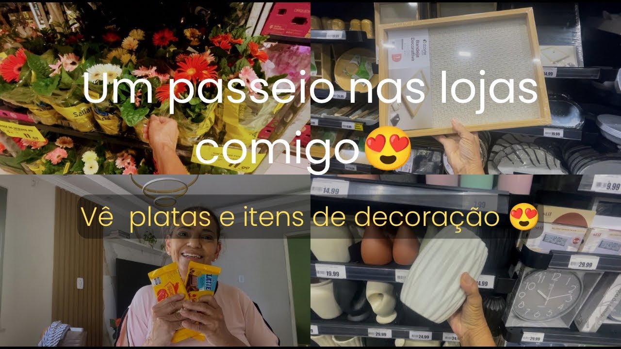 Passeio nas lojas comigo | vê plantas + itens de decoração 🏘️