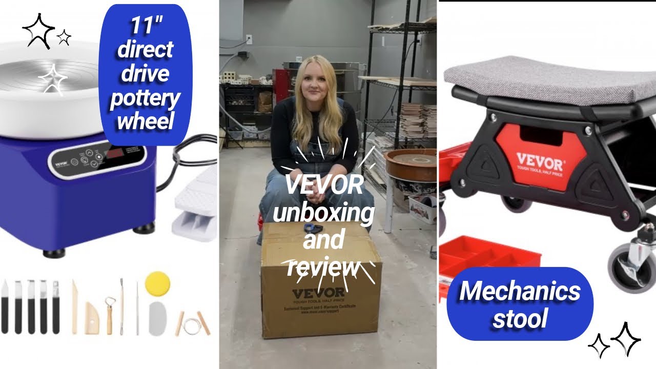 Is it the Best Budget Pottery Wheel for Beginners? Vevor Direct Drive Pottery Wheel & Mechanic Stool