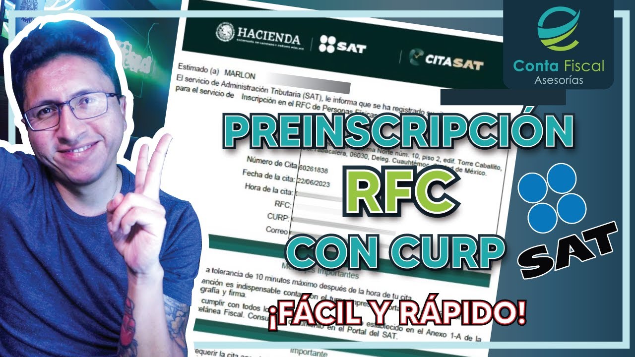 ►|🔥PREINSCRIPCIÓN AL RFC CON CURP🔥