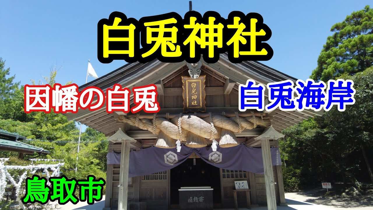【白兎神社】因幡の白兎＆【白兎海岸】散策、日本神話の里巡りと【白兎の丘】からの絶景
