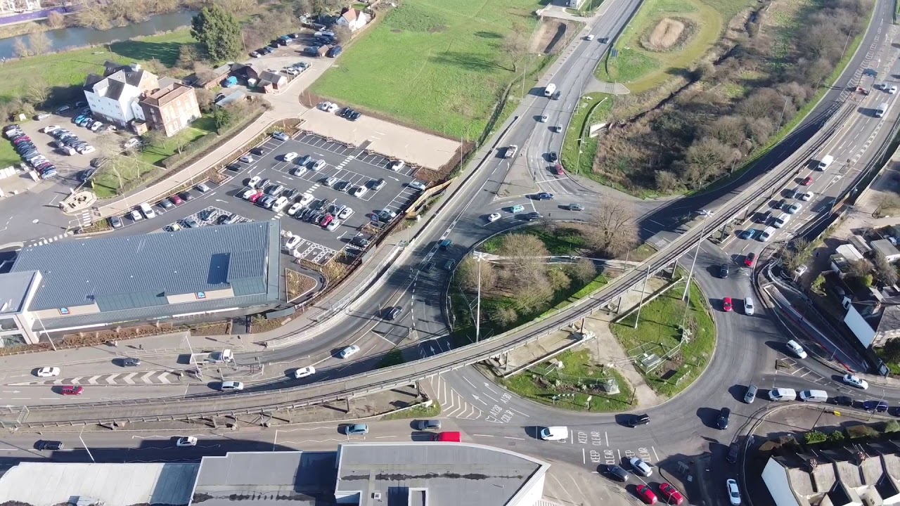 Army and Navy Flyover Roundabout Chelmsford Essex