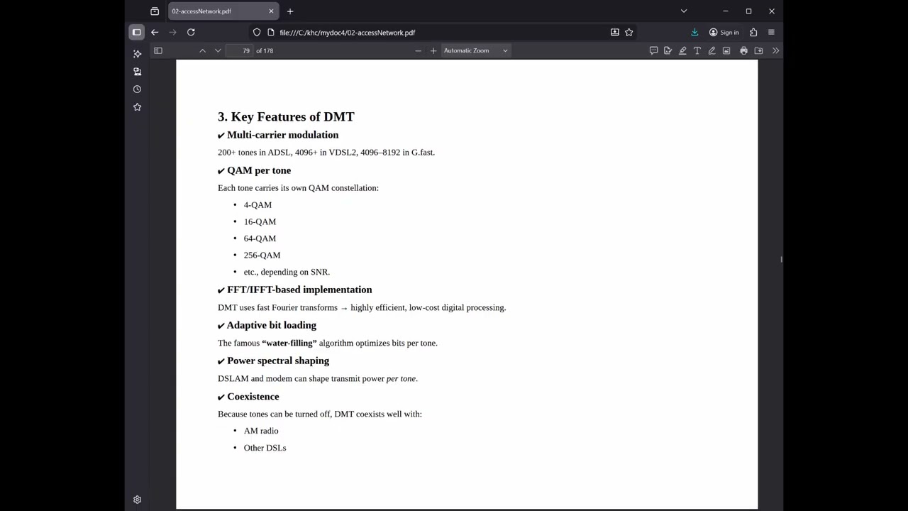 07 Access Network - Trellis-Coded Modulation and DMT in xDSL
