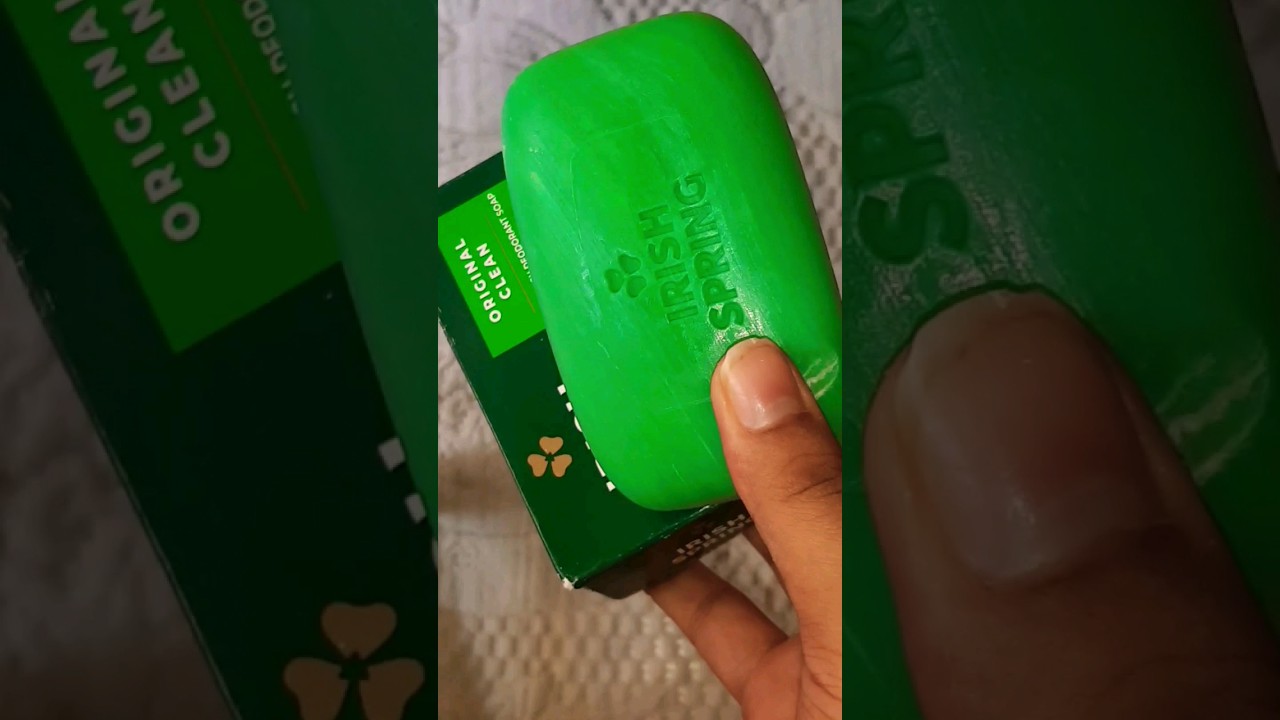 New Irish spring soap review ||  review #irishspring #soap