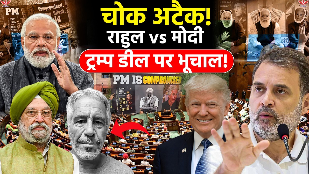 लोकसभा में राहुल का ‘चोक अटैक’: ट्रम्प डील, अडानी और एपस्टीन पर मोदी सरकार घिरी