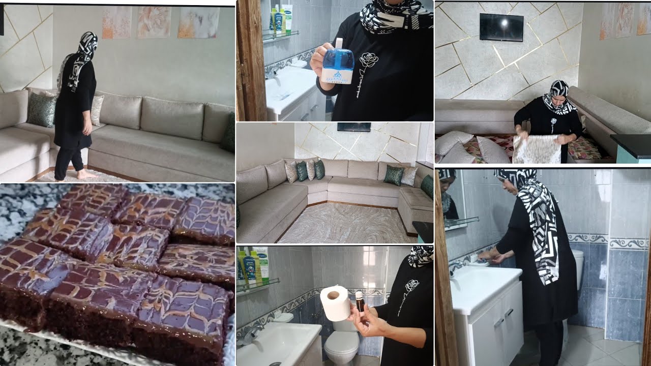 صافي حتى لهنا وتقادة الرزق منها☺️تنظيف وتعطير وتعقيم الحمام بأبسط الطرق💥بسبوسة الشكلاط بكريمة🔝🔝
