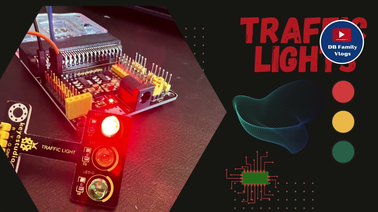 Microbit traffic light program with Starter Kit for BBC micro:bit