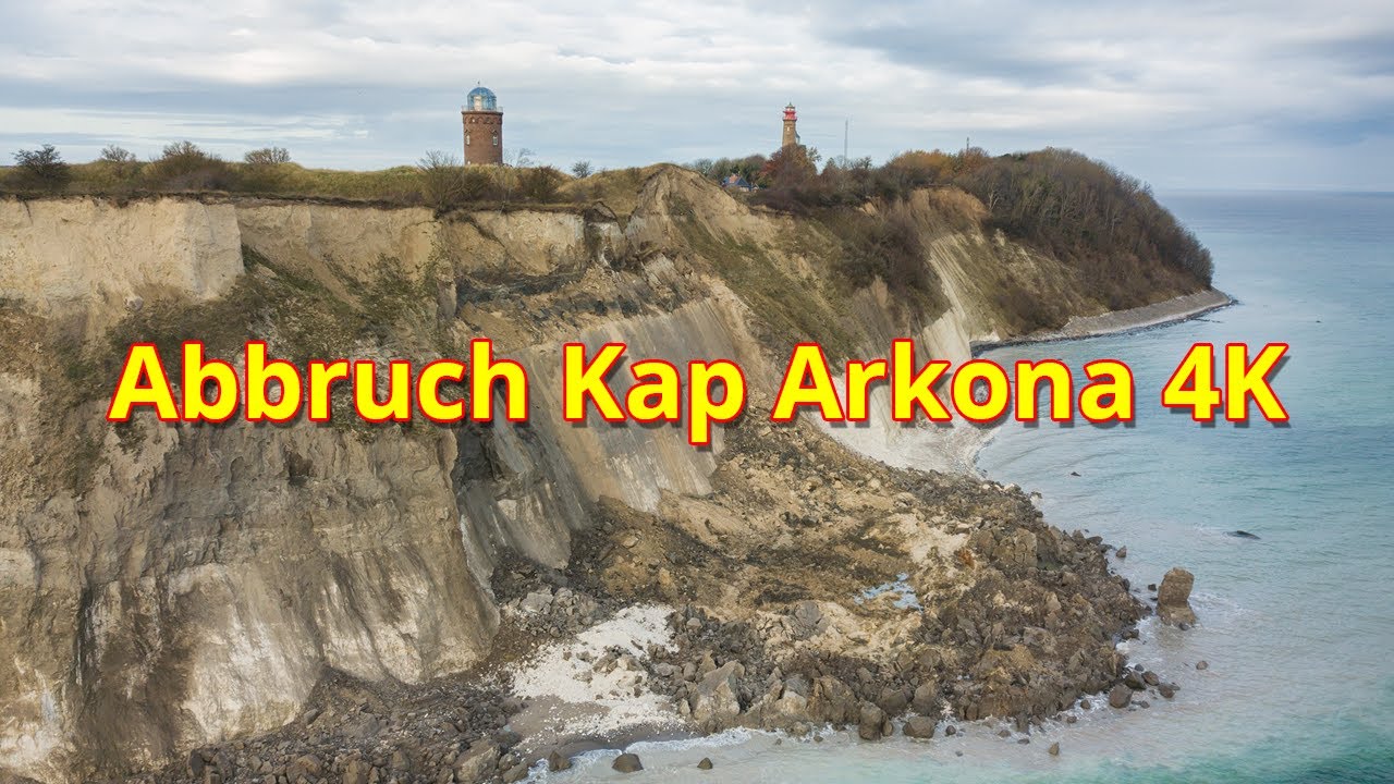 Insel Rügen: Küstenabbruch am Kap Arkona in 4K