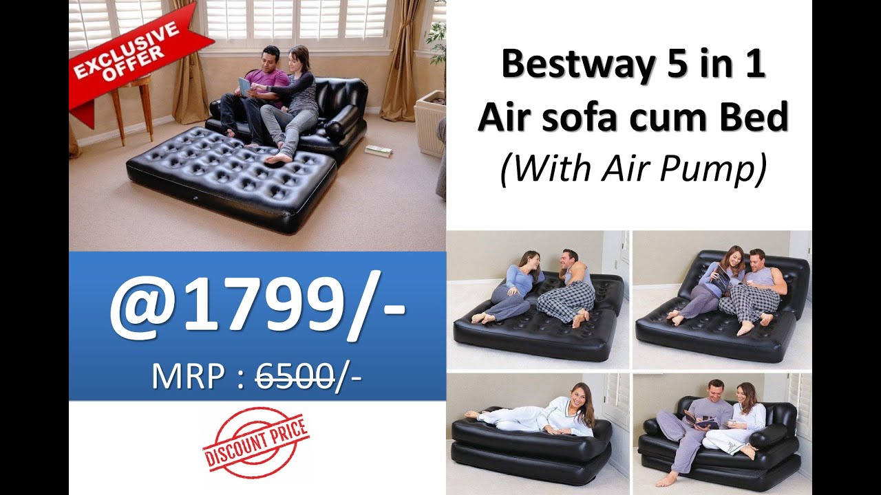Branded Air Sofa cum Bed | @ 70% Discount II 5 in 1 Air Sofa I Order Now #airsofa #airbed