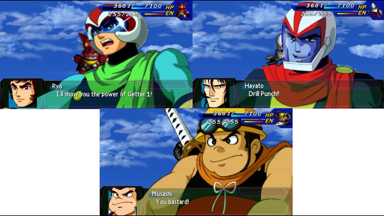 ALL GETTER ROBO ATTACKS