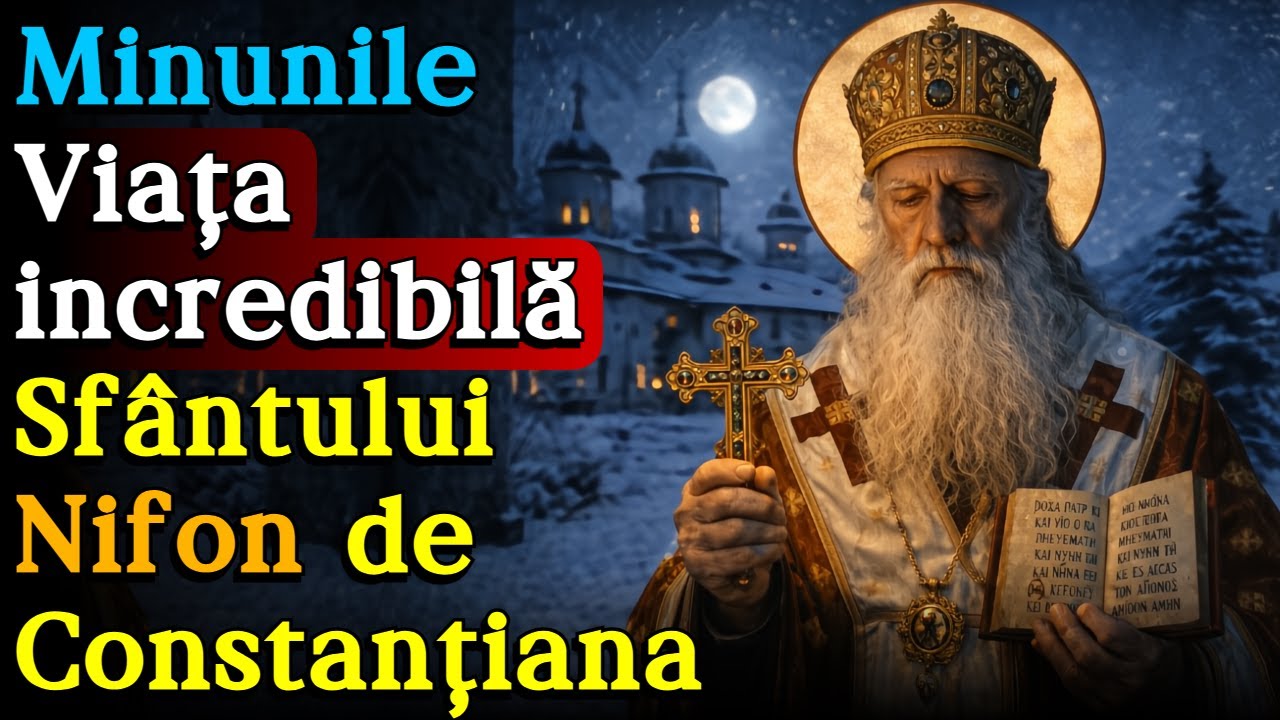 🔴 Minunile și Viața incredibilă a Sfântului Nifon, Episcop de Constanțiana - 23 Decembrie