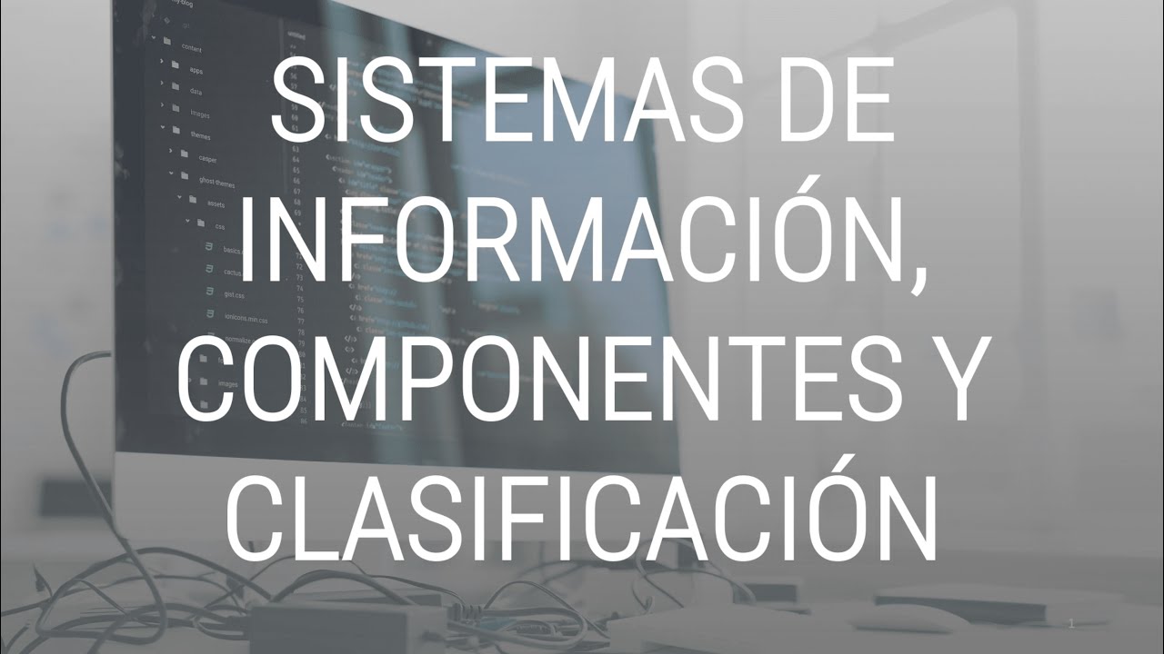 Sistemas de información, componentes y clasificación