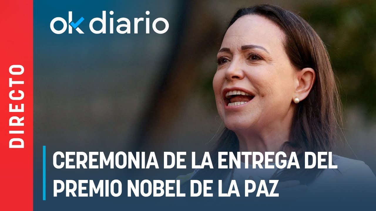 Ceremonia del Nobel de la Paz sin Mar&iacute;a Corina Machado
