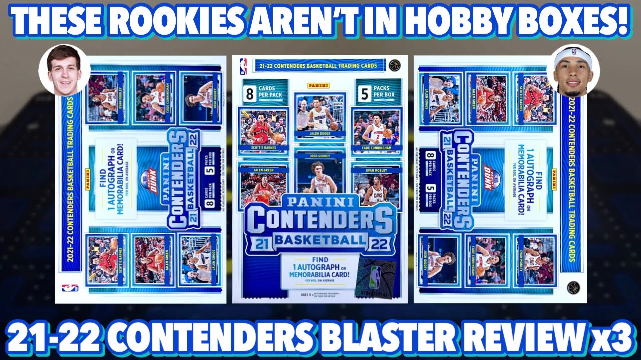 EXCLUSIVE ROOKIE SIGNERS (NOT IN HOBBY) | 2021-22 Panini Contenders Basketball BLASTER Box Review x3