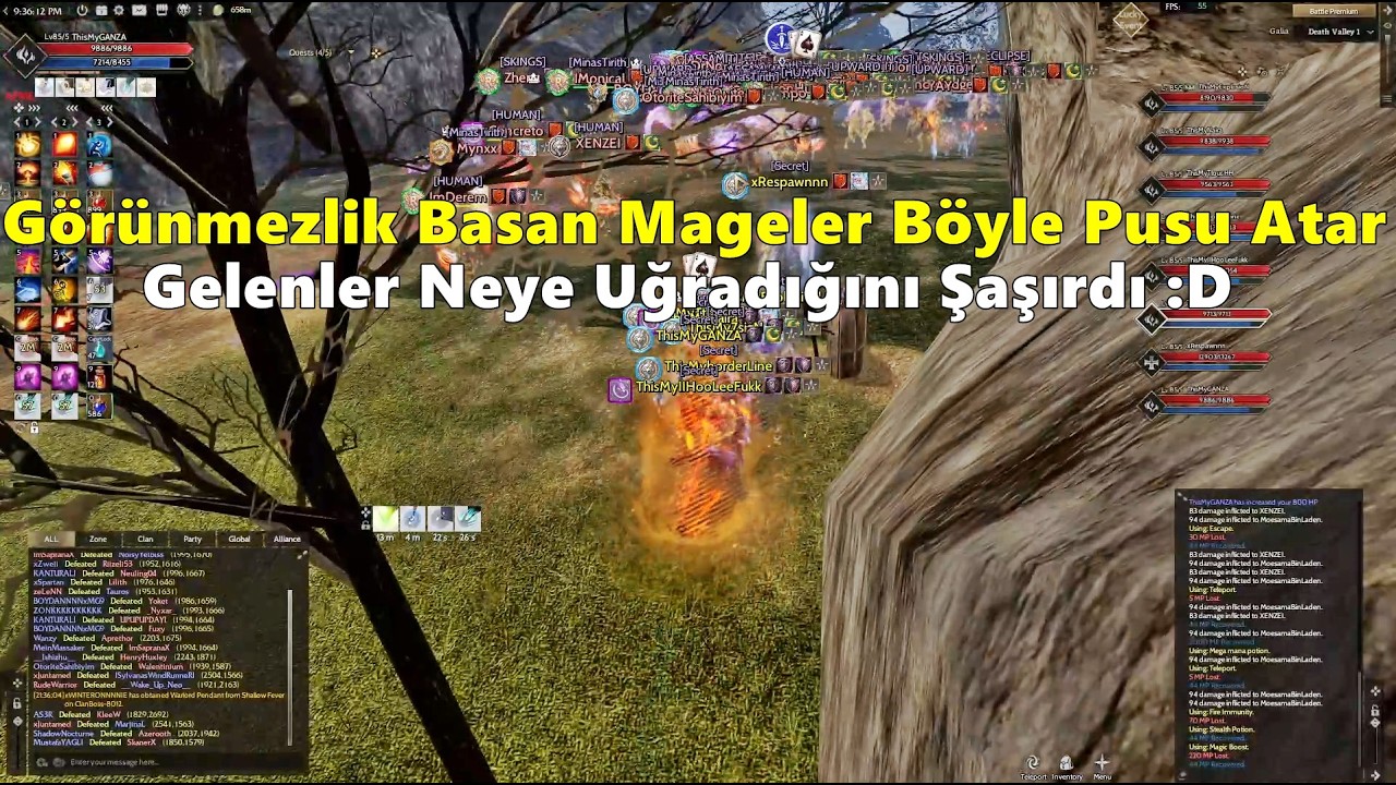 xGANZAA - Görünmezlik Basan Mageler Böyle Pusu Atar | Her Nova'da Sayfa! | Rise Online
