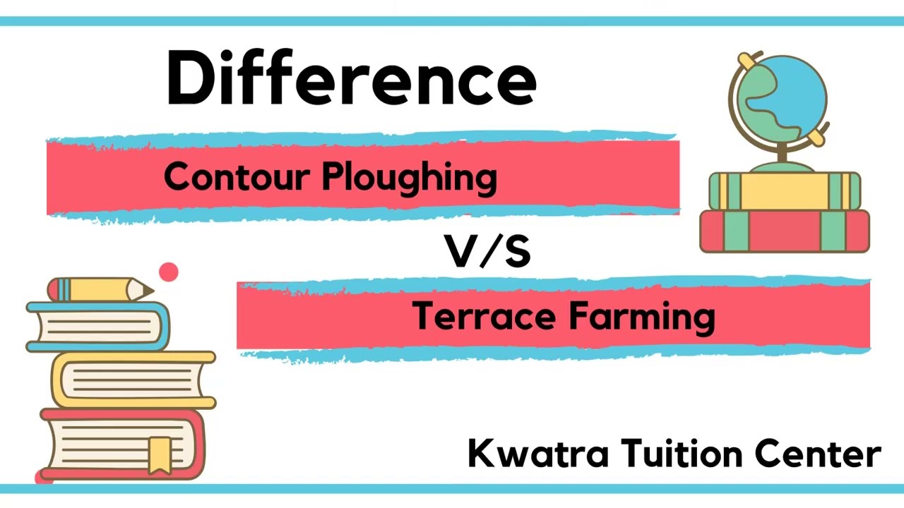 Difference Between Terrace farming and Contour Ploughing. Class 10 Geography Important Difference