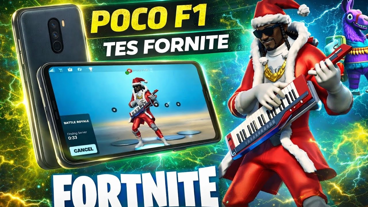 POCO F1 TES FORTNITE 🔥