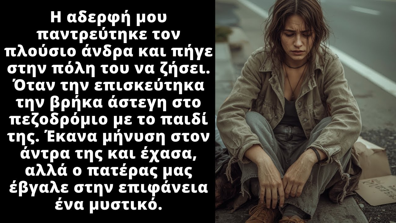 Η αδερφή μου παντρέυτηκε έναν πλούσιο αλλά όταν την επισκέυτηκα την βρήκα άστεγη