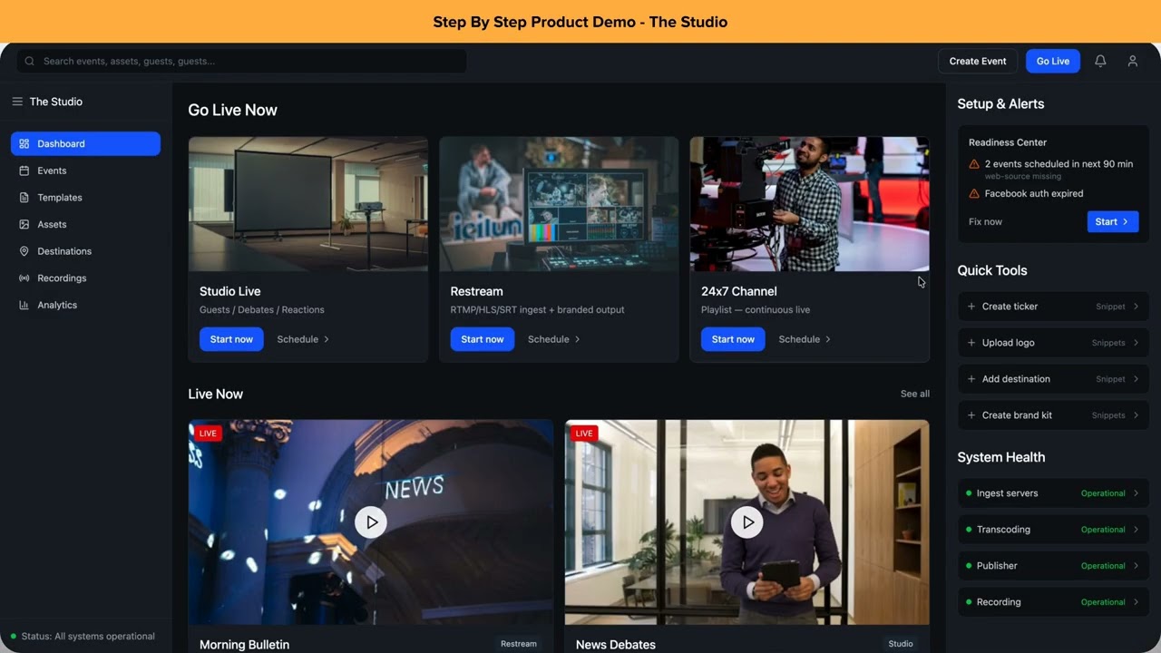 OBS Alternative? Meet The Studio — Go Live, Schedule Events, Run Multi-Streams (Product Demo)