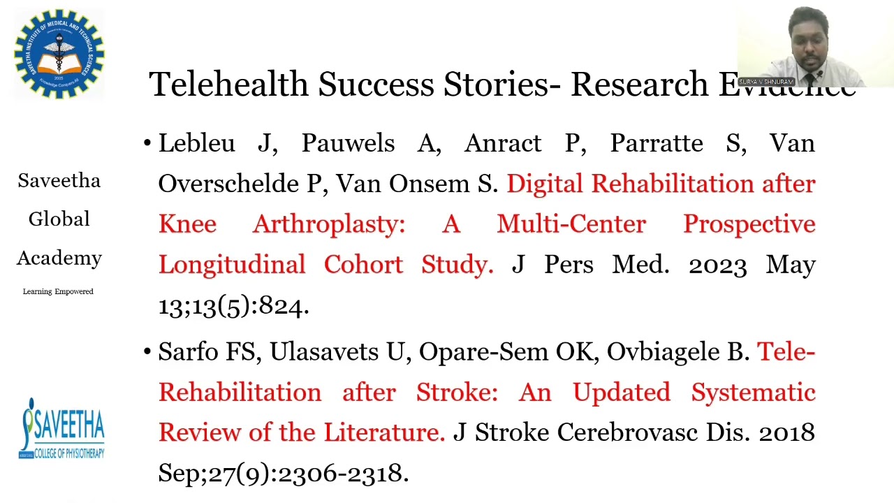 Telehealth and Remote Physiotherapy Part 2