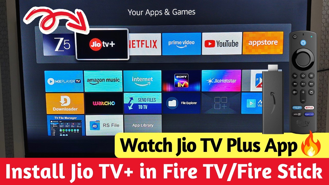 How to Install Jio TV Plus on Fire TV/Fire TV Stick ✅ (Full Guide) - Jio TV+ on Fire Stick
