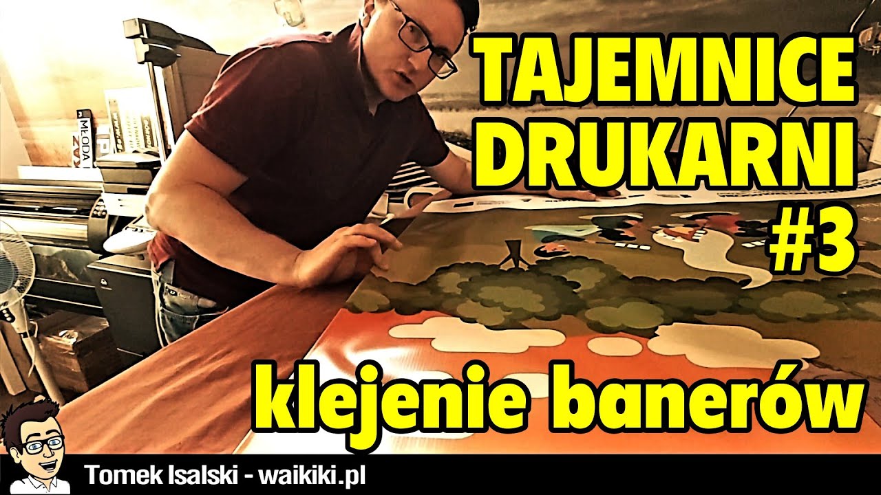Klejenie baneru reklamowego