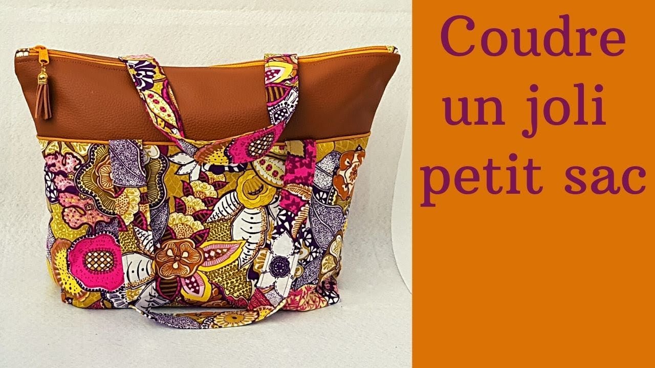 TUTO #DIY FACILE : Coudre un joli Tote Bag , Le Sac à Main FLOWER 🥰