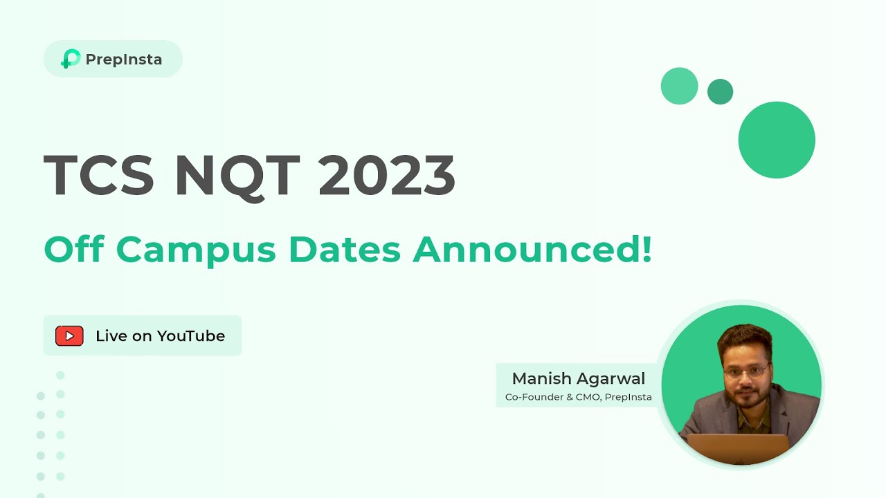 TCS NQT 2023 Offcampus Announced | (Ninja + Digital)