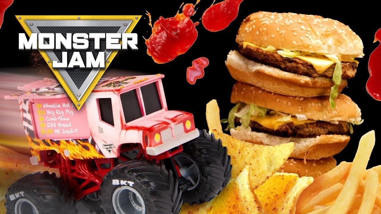 Monster Trucks VS Fast Food | Spin Master Power Zone