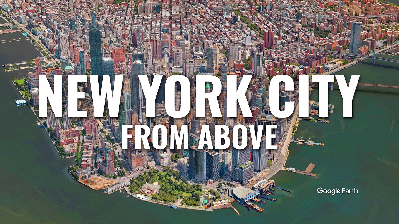New York City Manhattan From Above | Cinematic 4K Virtual Flyover Aerial Tour Guide