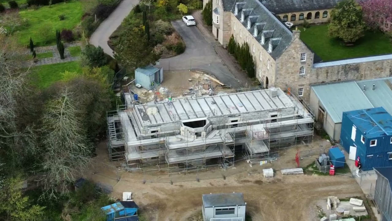 Pluscarden Abbey- new guest house Timelapse