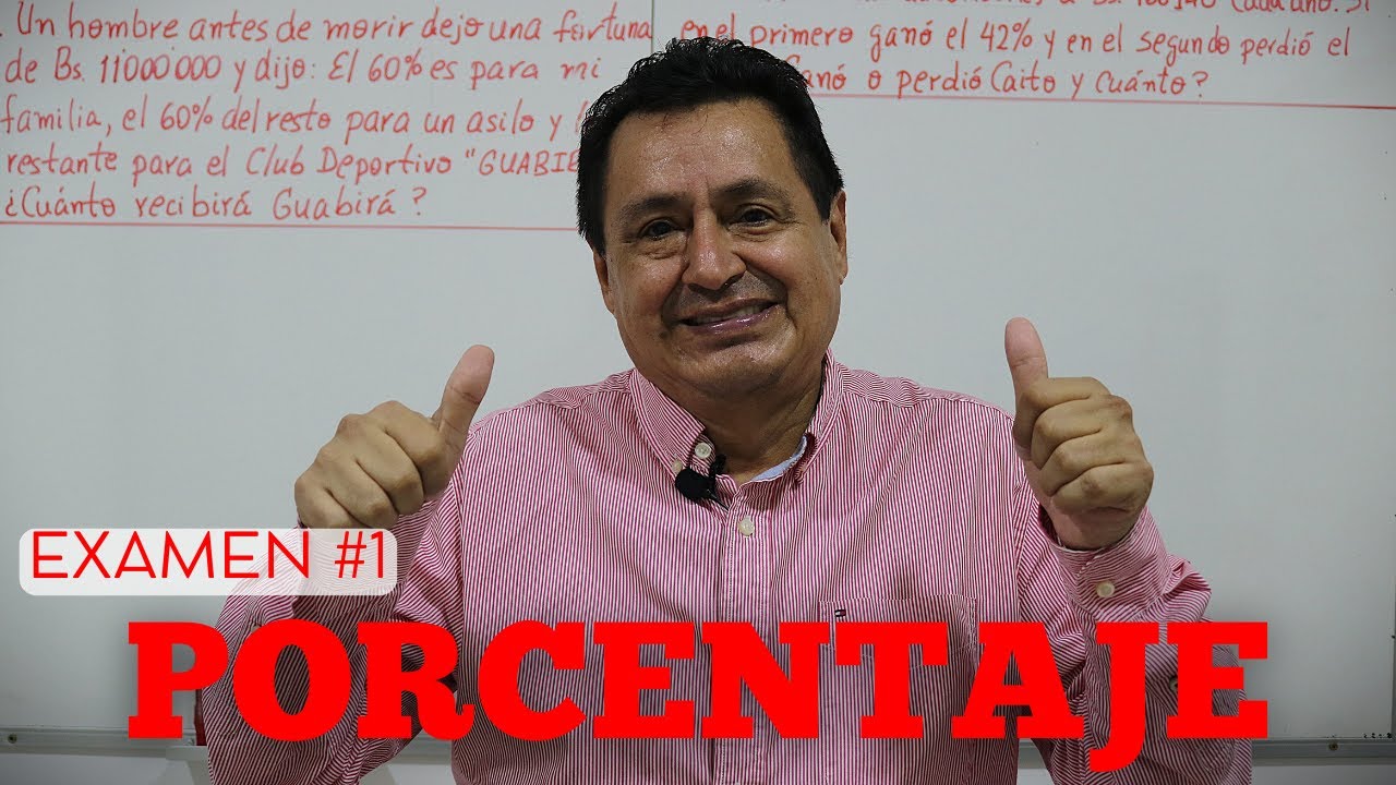 EXAMEN DE PORCENTAJE ¿Lo aprobarías? 💯 Ponte a Prueba y Aprende Fácil