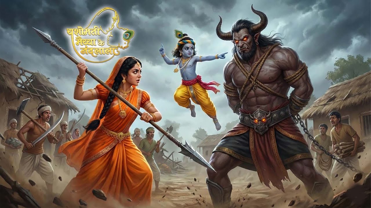 यशोमति मैया ने कान्हा की रक्षा करने के लिया लिया दुर्गा का रूप | Bal Krisna Tv