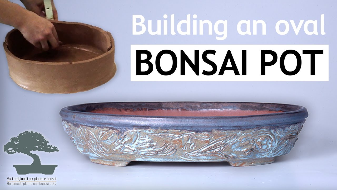 How to build an oval carved bonsai pot