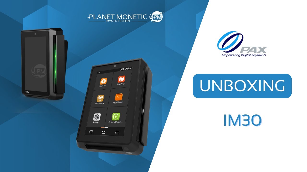 Terminal pour automate Pax Technology IM30