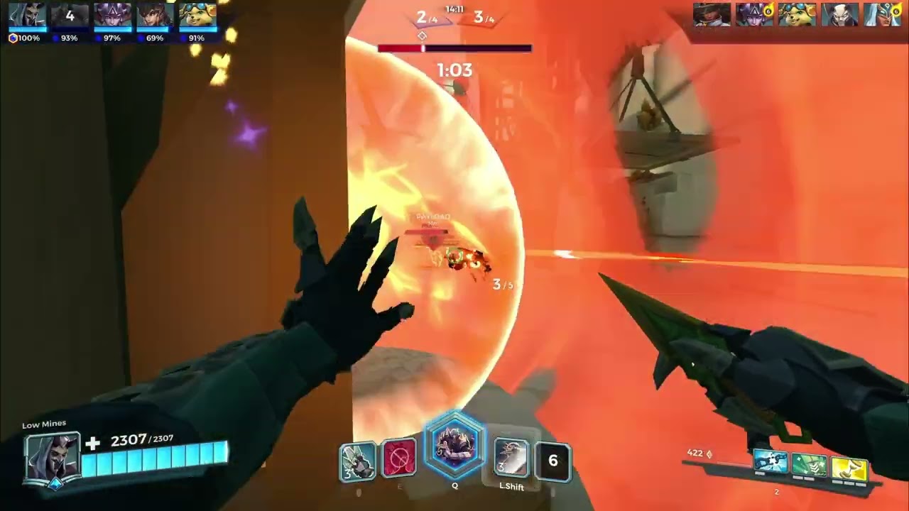 46 Minutes 18 Seconds of Flank Gameplay - Paladins