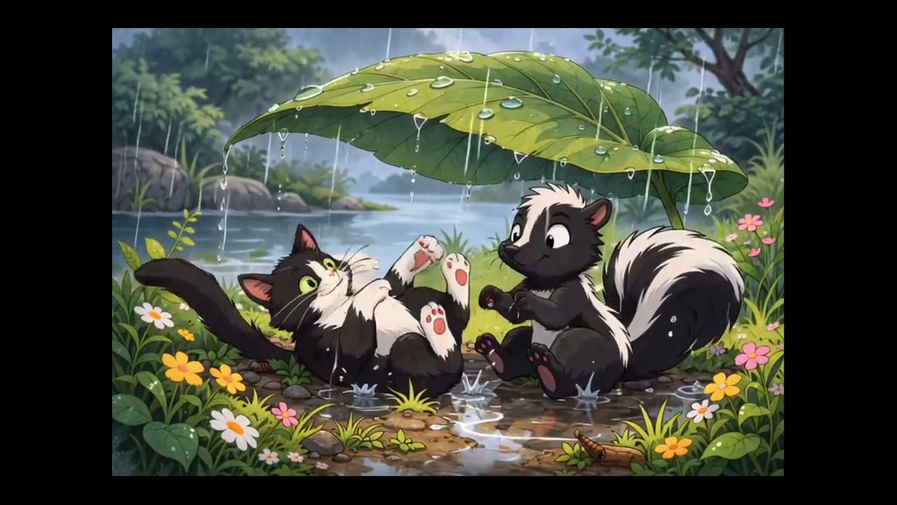 Lo-fi Hip-hop beats for study and relaxing. Black/White LoFi Rainy Day Play