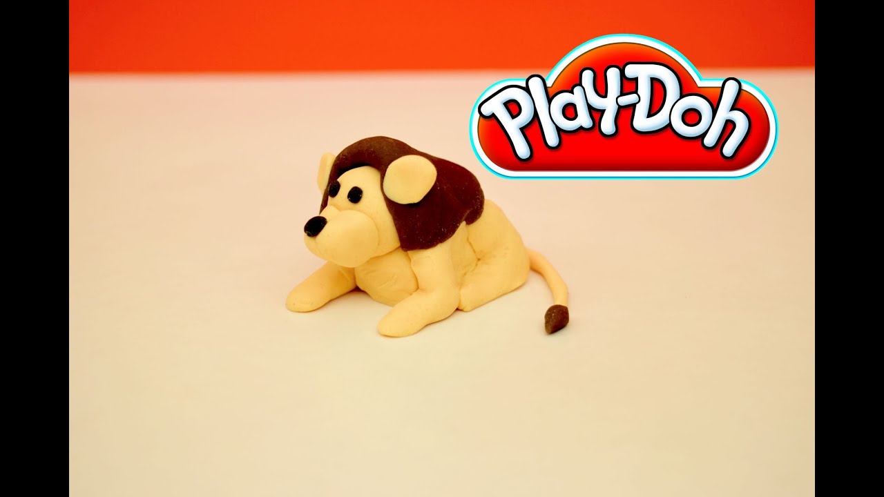 Play-Doh Lion - How to make a Play-Doh Lion step-by-step