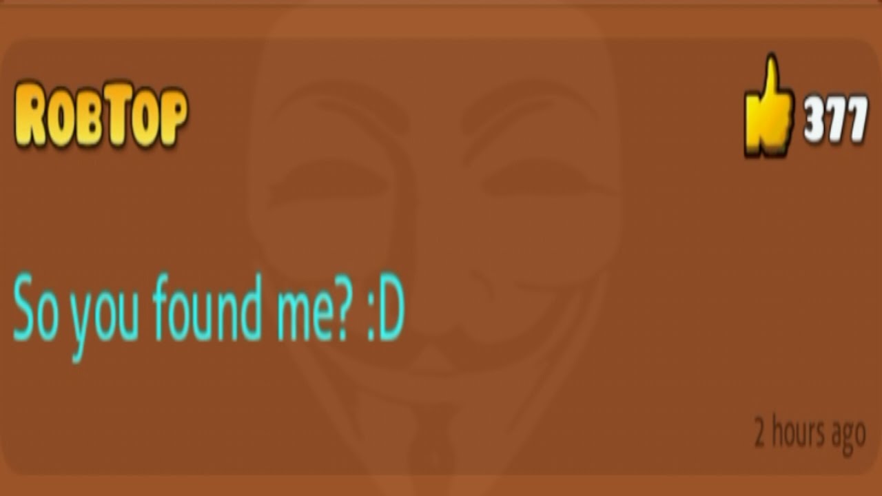 ROBTOP ВЗЛОМАН(?) Или Хэллоуинская шутка? | Geometry Dash (Анабан вернулся?)