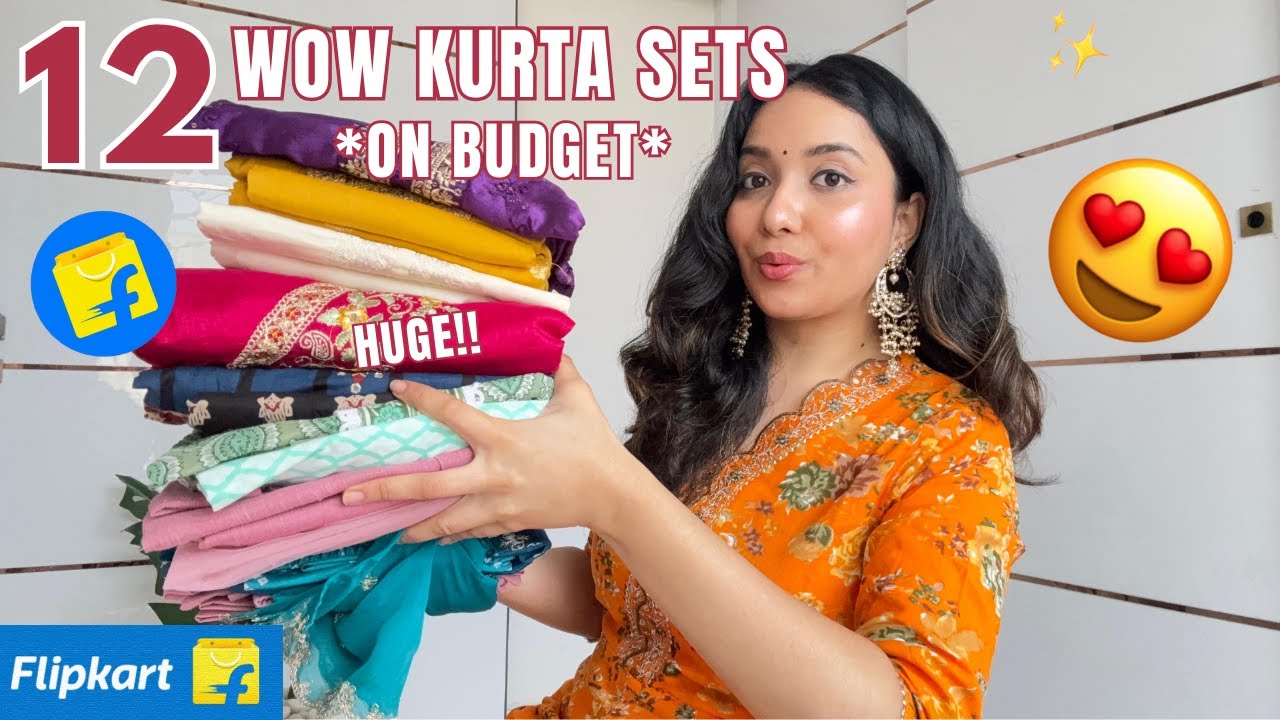 12 WOW Flipkart Kurta Set Try On haul 😍 | UPTO 75% OFF | ISHA VINOD JAIN