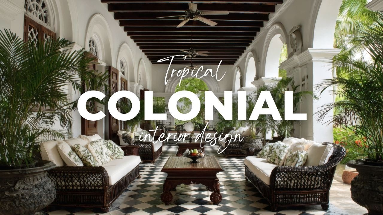 Tropical Colonial Interior Design: Secrets for a Luxurious Yet Relaxed Home [4K]