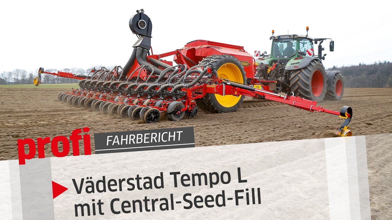 Väderstad Tempo L mit Central-Seed-Fill: Einzelkorndrille mit nur einem Pott | profi #Fahrbericht